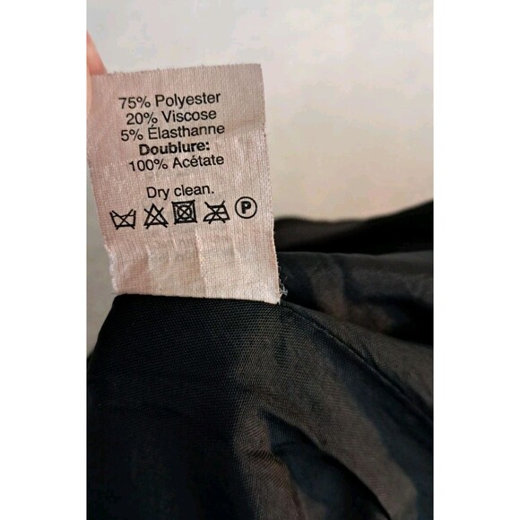 J.Crew A-Line Flared Mini Woven Tulip Skirt Black Lined Retro Stretch Size 00 - Picture 6 of 6